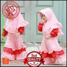 Gamis Anak Bahan Moscrepe Syari Anak Tanggung