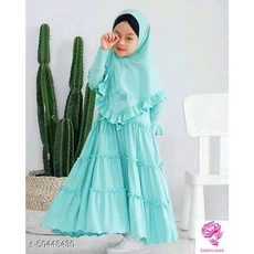 Gamis Putih Anak SetCel 13 Tahun