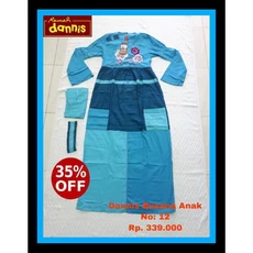 Gamis Couple Anak Dan Ibu Polos Gratis Ongkir