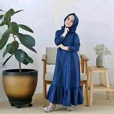 Gamis Katun Anak Perempuan One Set 7 Tahun