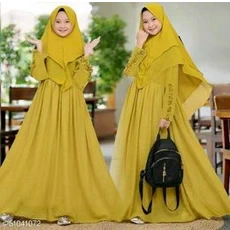 Gamis Anak Renda Niqab Terbaru