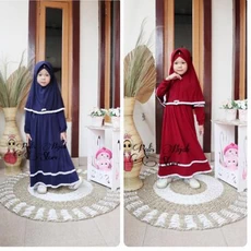 Gamis Couple Ibu Dan Anak Modern 8 Tahun