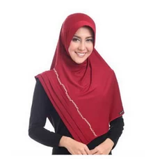 Pashmina Wanita Syari Polos Usia Remaja