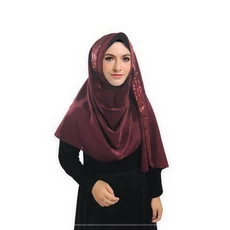 Kerudung Bunda Syari Polos Bunda