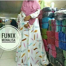 Gamis Ruffle Lebaran Terbaru