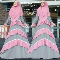 Gamis Kain Katun Jepang Cadar Dropship