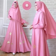 Gamis Abu Abu Polos Grosir