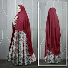 Gamis Bahan Supernova Niqab Terbaru