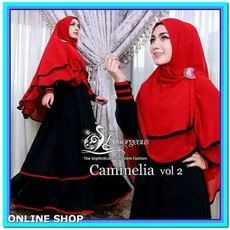 Dress Hitam Putih Muslimah Syari Terbaru