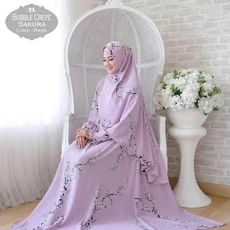 Gamis Coklat Kombinasi Cadar Reseller