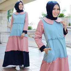 Model Gamis Tunika Terbaru Lebaran Tanggung