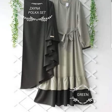 Gamis Tunik Polos Tanggung