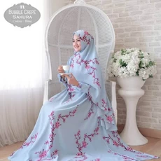 Gamis Kombinasi Syari Ecer