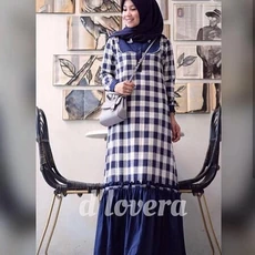 Gamis Navy Niqab Terbaru