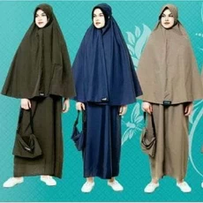 Gamis Kombinasi Niqab Dropship