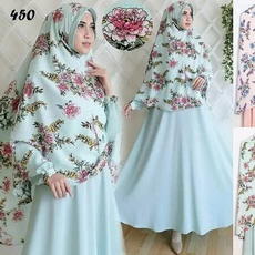 Gamis Polos Syari Terbaru