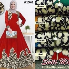 Gamis Wolfis Polos Lebaran Tanggung