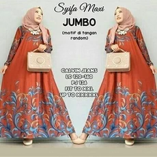 Gamis Bahan Katun Rayon Cadar Dropship