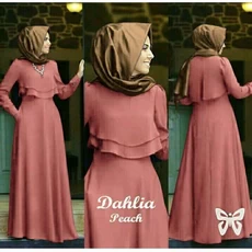 Gamis Wolfis Polos Niqab Dropship