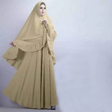 Dress Gamis Terbaru Polos Tanggung