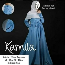 Gamis Biru Syari ABG