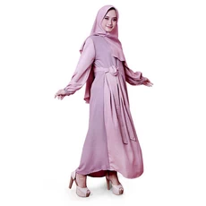 Gamis Pink Fanta Polos ABG