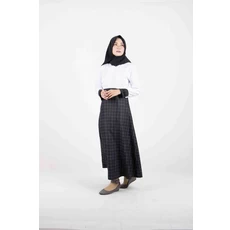 Gamis Crepe Kombinasi Niqab Dropship