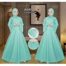 Gamis Bahan Soft Jeans Murah Dropship