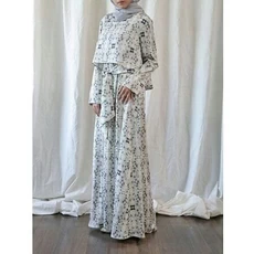 Gamis Vest Niqab Tanggung