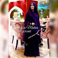 Gamis Coklat Syari Ecer