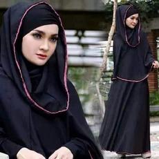Gamis Pink Lebaran Tanggung