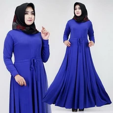 Model Gamis Kotak Kotak Niqab Ecer