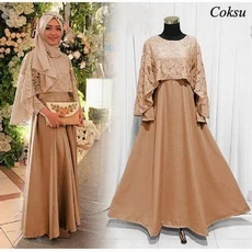 Gamis Dusty Ungu Cadar Reseller