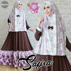 Gamis Lebaran Putih Polos Tanggung