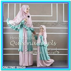 Gamis Coklat Kombinasi Cadar Reseller