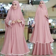 Aira Dress Muslim Polos Tanggung