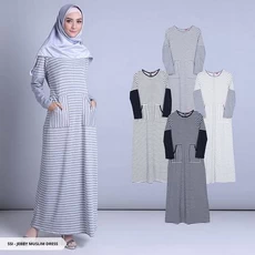 Gamis Soft Jeans Murah ABG