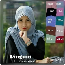 Dress Hitam Putih Muslimah Syari Ecer