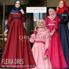 Gamis Jersey Polos Lebaran Tanggung