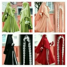 Baju Gamis Pesta Cadar ABG