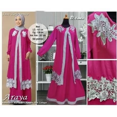 Gamis Pink Fanta Lebaran Ecer