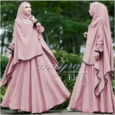 Gamis Silk Polos Polos Dropship