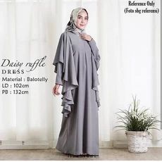 Gamis Wolfis Polos Murah Dropship