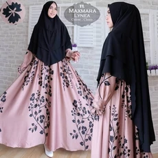 Gamis Batik Kombinasi Murah Dropship