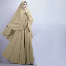 Gamis Hitam Polos Lebaran Reseller