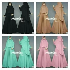 Gamis Aira Dress Polos Ecer