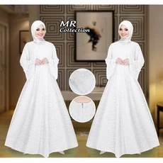 Gamis Lebaran Putih Murah Grosir