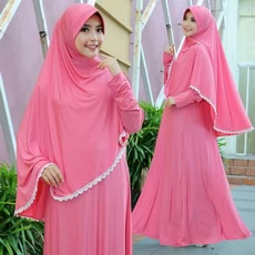 Gamis Bahan Soft Jeans Cadar Grosir