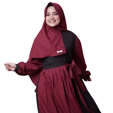 Gamis Bahan Soft Jeans Syari Reseller