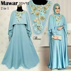 Baju Gamis Kombinasi Syari Reseller